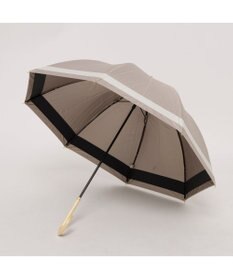 UNBILLION カシュネ cachenez / 【晴雨兼用】【日傘】UV カット率99％以上 PU切り継ぎボーダーバルーンショートパラソル