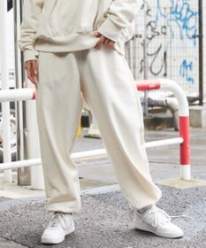 WEGO ピグメントロゴスウェットパンツ