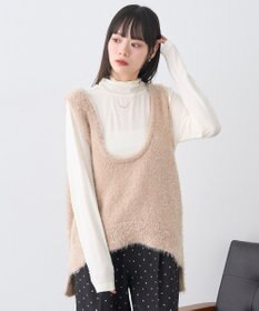 earth music&ecology 【吸湿発熱】あったかフェミニンインナー(シアーハイネック)