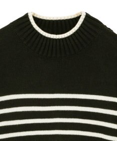 earth music&ecology 【毛玉防止 / 洗濯機洗い可】アンチピリングモックネックバックスリットニット