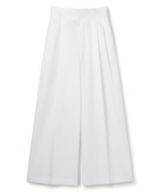 uncrave コットンクロスプレーン ワイドトラウザー