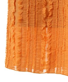 Green Parks ジャガードストライプフリルＩラインスカート