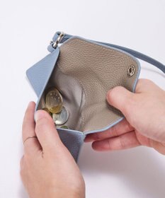 TOPKAPI 【Breath TOPKAPI】DUAL デュアル シュリンクレザー バイカラー フラグメントケース　薄型 / 軽量