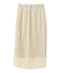 Green Parks ジャガードストライプフリルＩラインスカート