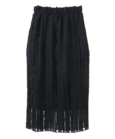 Green Parks ジャガードストライプフリルＩラインスカート