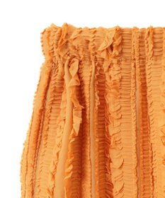 Green Parks ジャガードストライプフリルＩラインスカート