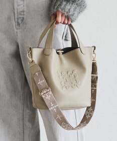 russet 《WEB限定》エンボスモノグラム ソフトレザー2WAYミニトートバッグ(CE-1672-WEB)