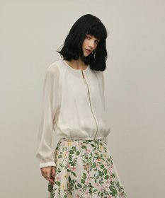 GRACE CONTINENTAL ノーカラーカラミブルゾン