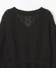 GRACE CONTINENTAL レース編ルーズニットトップ