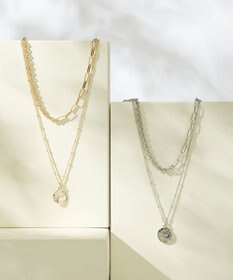 23区 【WEB&一部店舗限定】アシンメトリーチェーンコイン ネックレス ゴールド系