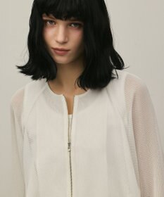 GRACE CONTINENTAL ノーカラーカラミブルゾン