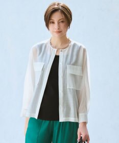 ICB L 【先行予約】シアーライトシュリンク シャツブルゾン