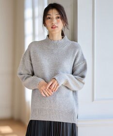 ANY ラムウールボトルネックプルオーバー