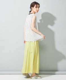 SHARE PARK LADIES 【洗える】リネンレーヨンコーティングウォッシュスカート