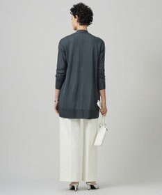 ICB 【洗える】 ウールアセテートハイゲージ カーディガン