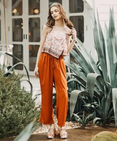 San-ai Resort（三愛水着楽園） 【SALE】【UPF50＋】　ロングパンツ　M【Coral veil（コーラルヴェール）】