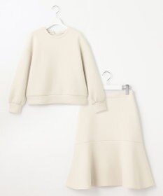 Feroux 【洗える・セットアイテム】バックリボンダンボール セットアップ