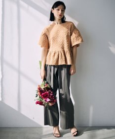 自由区 【カトリエムブーケ】Une forme bosselee ギャザーディテールフェミニンプルオーバー