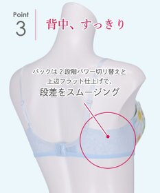 Wing ブラジャー 夏のブラストレスから解放 汗の不快感を軽減(カップ肌側・ワイヤーループ・バック) 背中すっきり 【ときはなつブラ】 KB2872 ウイング／ワコール