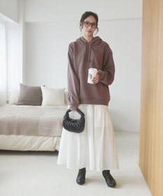 WEGO 【ユニセックス着用ITEM/裏起毛】リラックスフィットスウェットプルパーカー