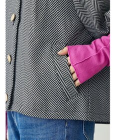 Green Parks ・ｆｕｒｒｙ　ｒａｔｅ　ヘリンボーンタックジャケット