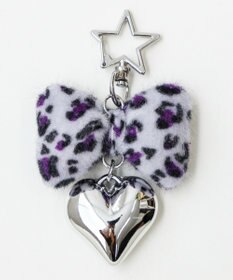 WEGO レオパードリボンキーホルダー