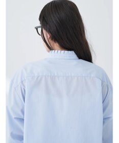 earth music&ecology Ｔ／Ｃ　スタンドフリルブラウス