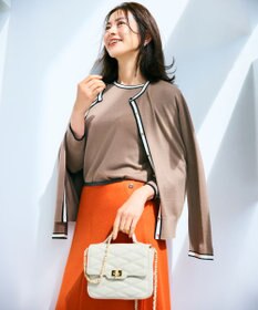 23区 キルティング トップハンドル ショルダーバッグ