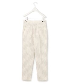 ICB L 【洗える・セットアップ対応】 LooseWeave ストライプ柄テーパードパンツ