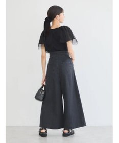 earth music&ecology ダブルベルトデザインワイドパンツ