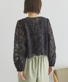 AMERICAN HOLIC 【前後2WAY】シアーレースブラウス