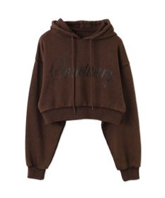 WEGO エンジェルプリントショートプルパーカー