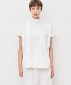 uncrave ブロードクロス ボウタイブラウス