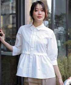 ANY SIS フレアペプラム シャツ