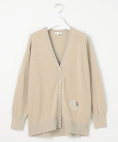 自由区 【カタログ掲載・洗える】エンブレムニット カーディガン