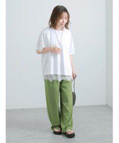 Te chichi スカラップレースヘムタンクトップ