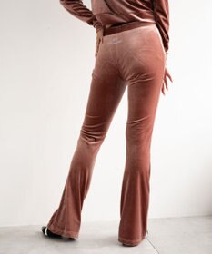 WEGO 【SETUP対応ITEM】ハイウエストベロアパンツ