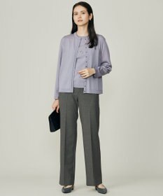 自由区 L 【アンサンブル対応】アセテートコットン カーディガン