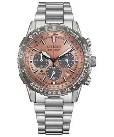 CITIZEN 【40mmケース クロノグラフ】電池交換不要 航空計算尺機能搭載モデル CA4664-60X
