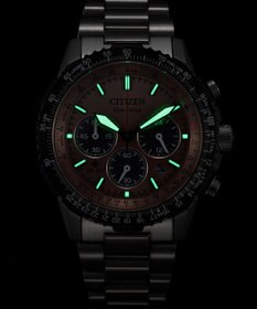 CITIZEN 【40mmケース クロノグラフ】電池交換不要 航空計算尺機能搭載モデル CA4664-60X