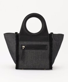 LA BAGAGERIE フリンジデニムバッグ Sサイズ