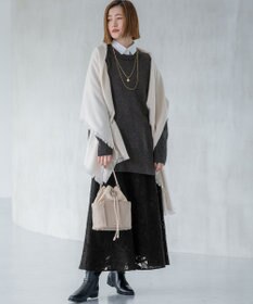 23区 【GOLD LABEL】チュールヘアリーエンブロイダリー スカート