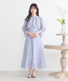 earth music&ecology SET2点シアーブラウス＋3Dレースワンピース