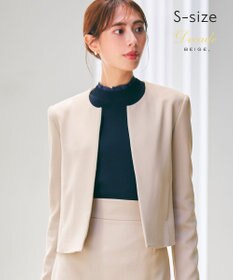 BEIGE， 【S-size】SOPHIA / ノーカラージャケット