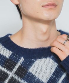 WEGO モヘアライク総柄BIGプルオーバー