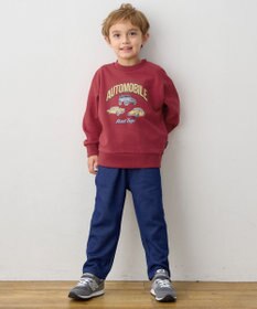 ANY KIDS 車プリント 裏毛トレーナー