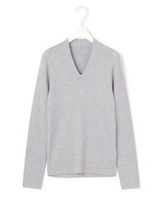 ICB 【洗える】エクストラファインメリノ Vネックプルオーバー