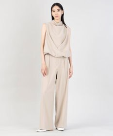 23区 L 【エステータ】コットンダブルクロス ノースリーブブラウス