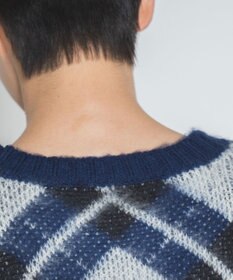 WEGO モヘアライク総柄BIGプルオーバー