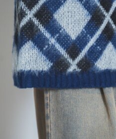 WEGO モヘアライク総柄BIGプルオーバー